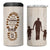 Stepdad of Two 4 in 1 Can Cooler Tumbler Thank You For Stepping In Dad with Son and Daughter Retro Vintage - Wonder Print Shop