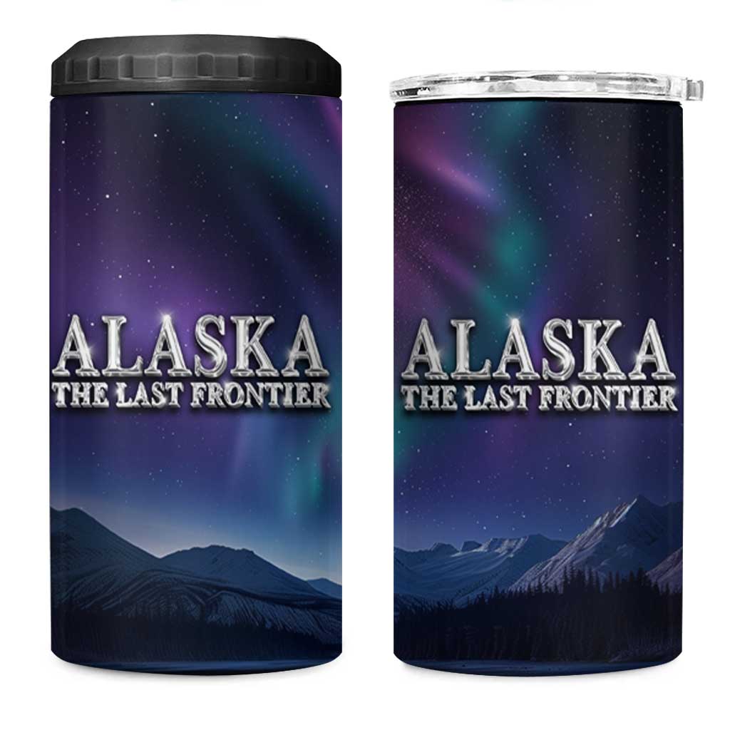 Alaska Aurora 4 in 1 Can Cooler Tumbler The Last Frontier Bear Home - Wonder Print Shop