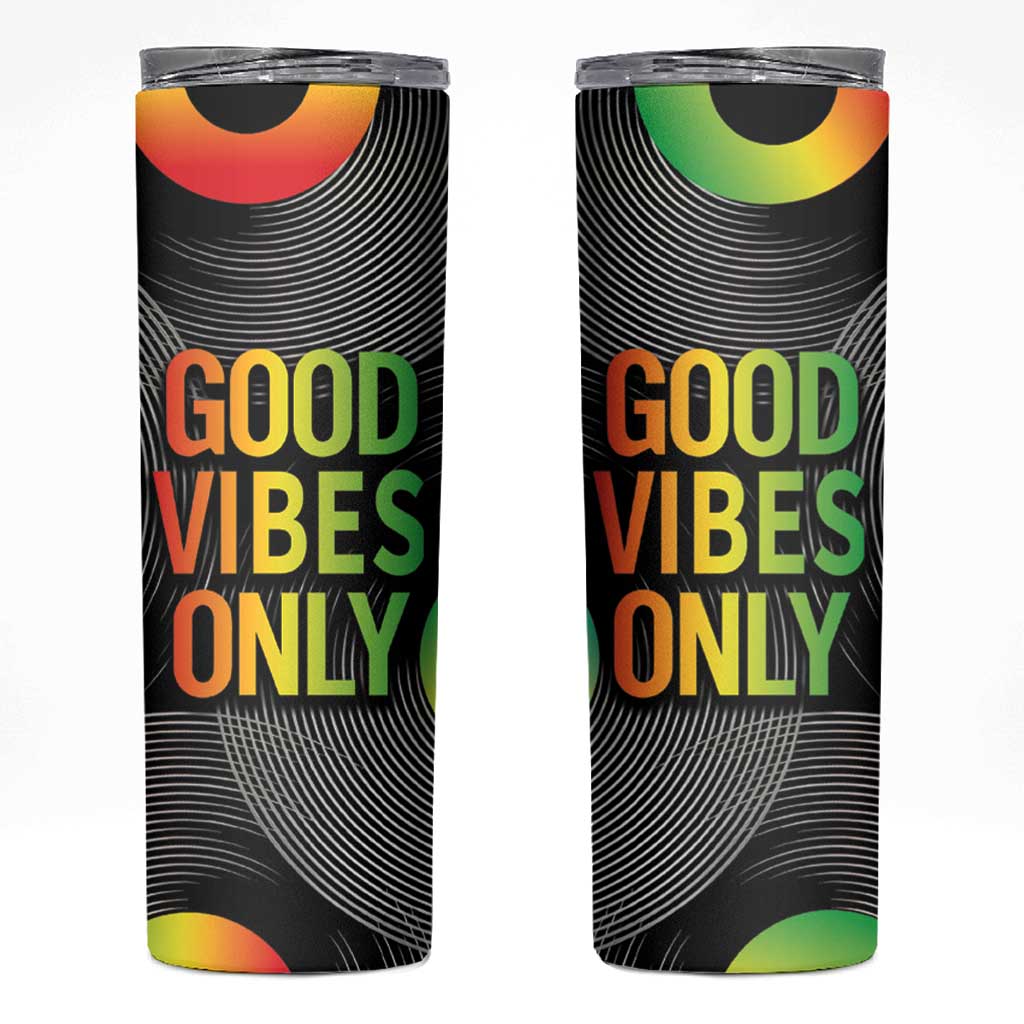 Jamaica Reggae Reggae Skinny Tumbler Good Vibe Only