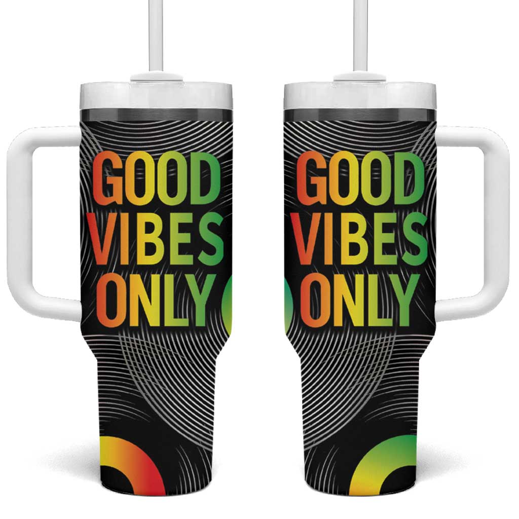 Jamaica Reggae Reggae Tumbler With Handle Good Vibe Only