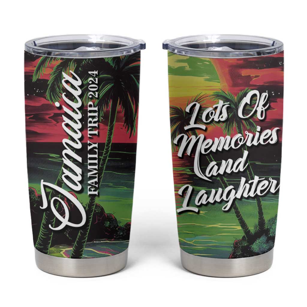 Jamaica Family Trip 2024 Souvenir Tumbler Cup Jamaican Beach Vacation Lots Of Memories And Laughter