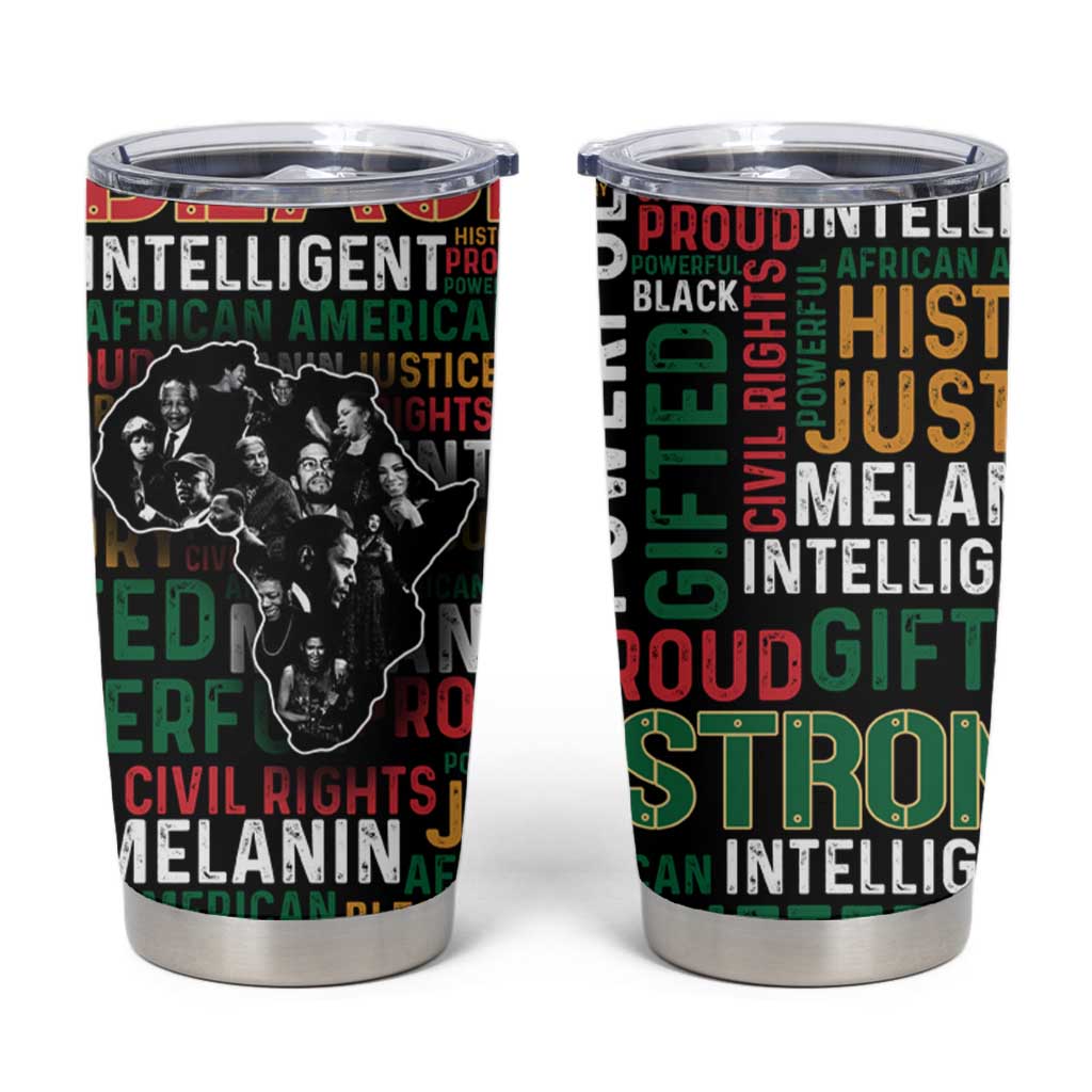 Black History Leaders Tumbler Cup MLK Malcolm X Obama Nelson Civil Rights Leaders Melanin African Pride