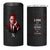 Malcolm X 4 in 1 Can Cooler Tumbler A Man who Stands For Nothing Will Fall For Everything Black History