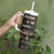 Book Lover Tumbler With Handle Reading Is My Happy Place Vintage Bookshelf