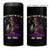 Mardi Gras 4 in 1 Can Cooler Tumbler Don't Make Me Go All Voodoo On You Skeleton Witch Doctor - Wonder Print Shop