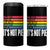 LGBT Pride Flag 4 in 1 Can Cooler Tumbler It's Not Pie Equal Rights For Others Does Not Mean Fewer Rights For You - Wonder Print Shop