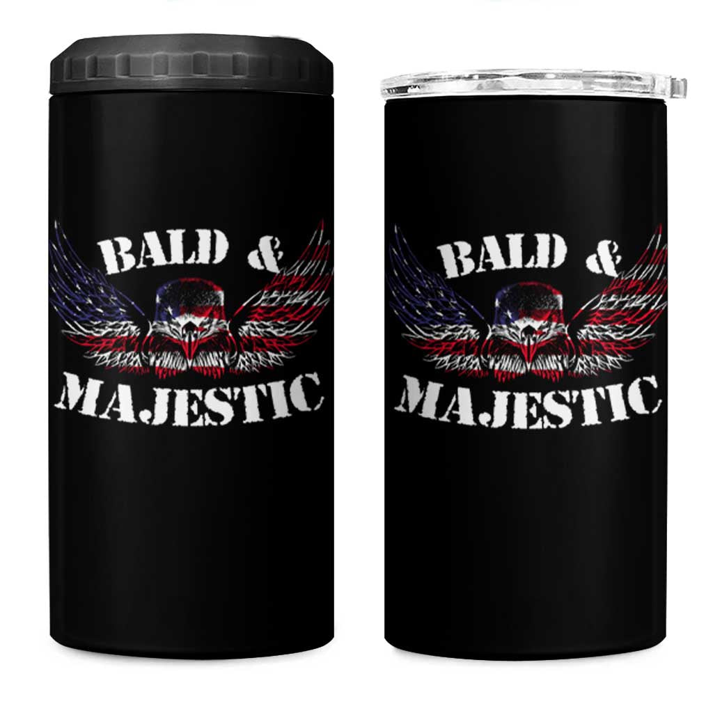 American Eagle Bald And Majestic 4 in 1 Can Cooler Tumbler - Wonder Print Shop