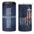 Blessed Dad Christian 4 in 1 Can Cooler Tumbler Christ Cross Patriotic American Flag - Wonder Print Shop