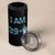 Funny Birthday Gifts 4 in 1 Can Cooler Tumbler I Am 39 Plus One Middle Finger Xray Skeleton - Wonder Print Shop