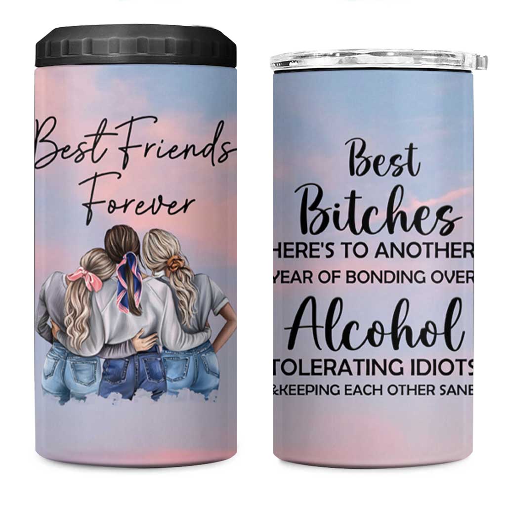 Friendship Gifts 4 in 1 Can Cooler Tumbler Best Friends Forever - Wonder Print Shop