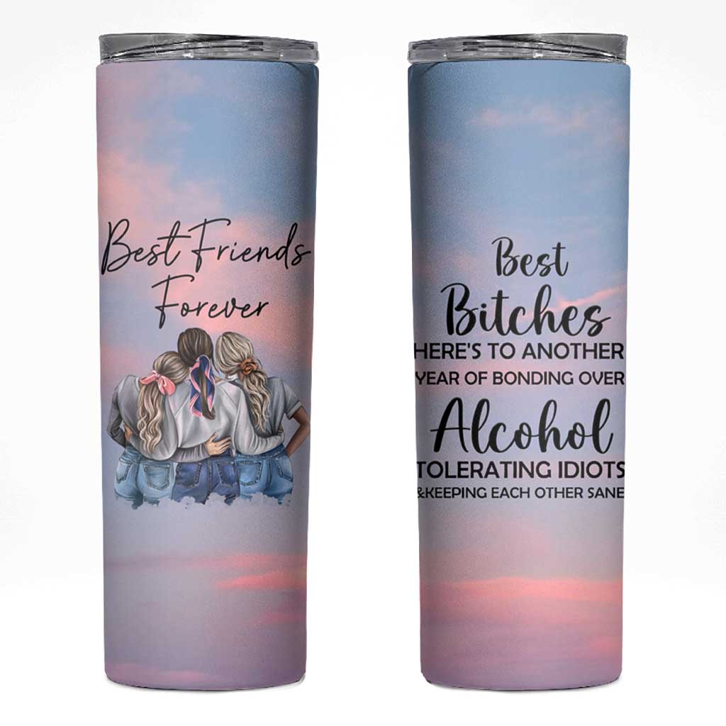 Friendship Gifts Skinny Tumbler Best Friends Forever