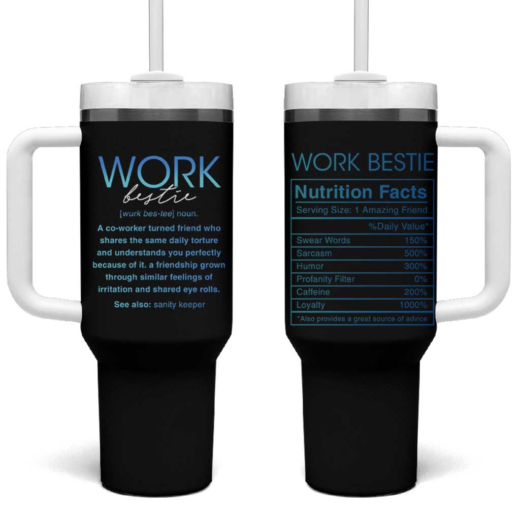 Gifts for Coworker Tumbler With Handle Work Bestie Definition