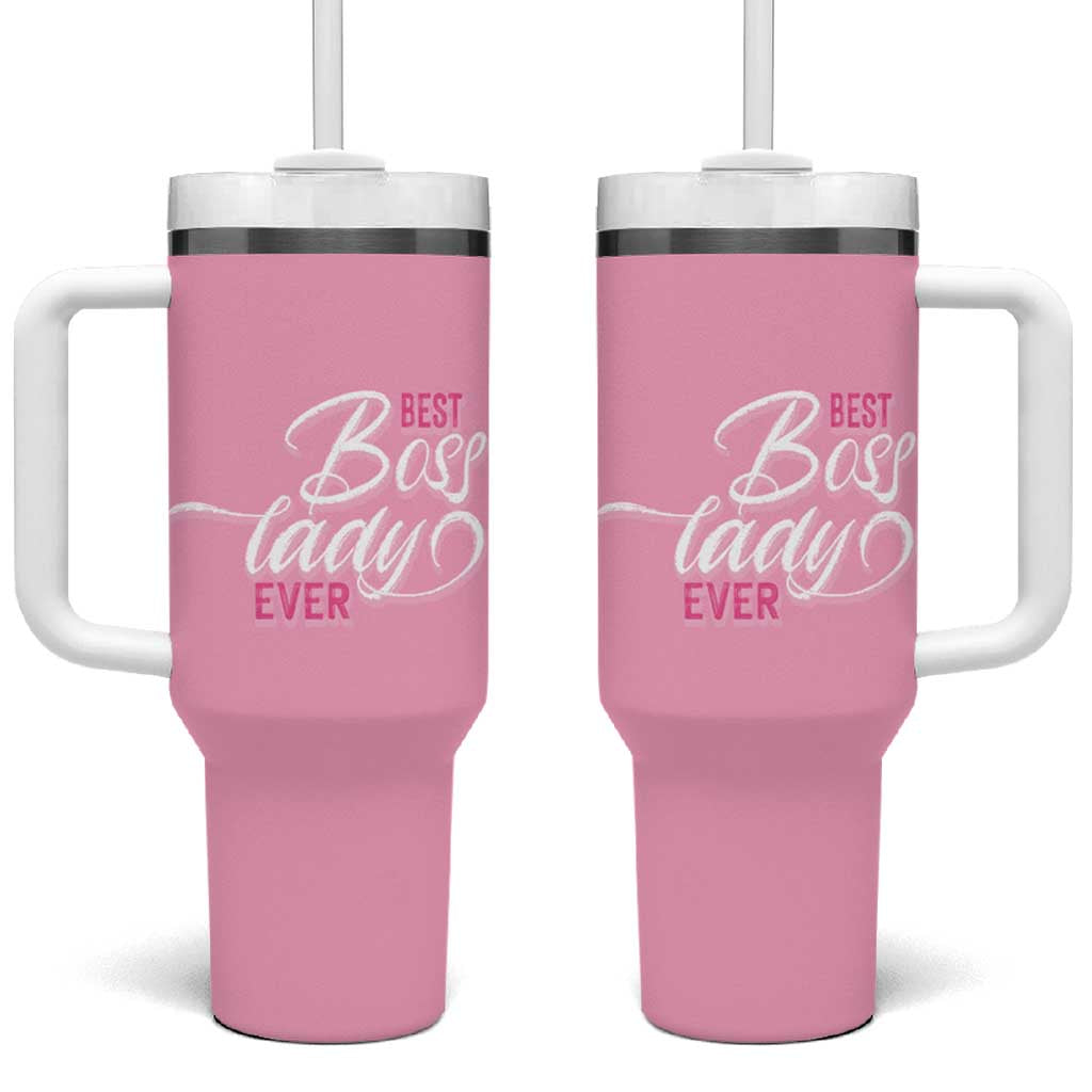 Gifts for Female Boss Tumbler With Handle Best Boss Lady Ever