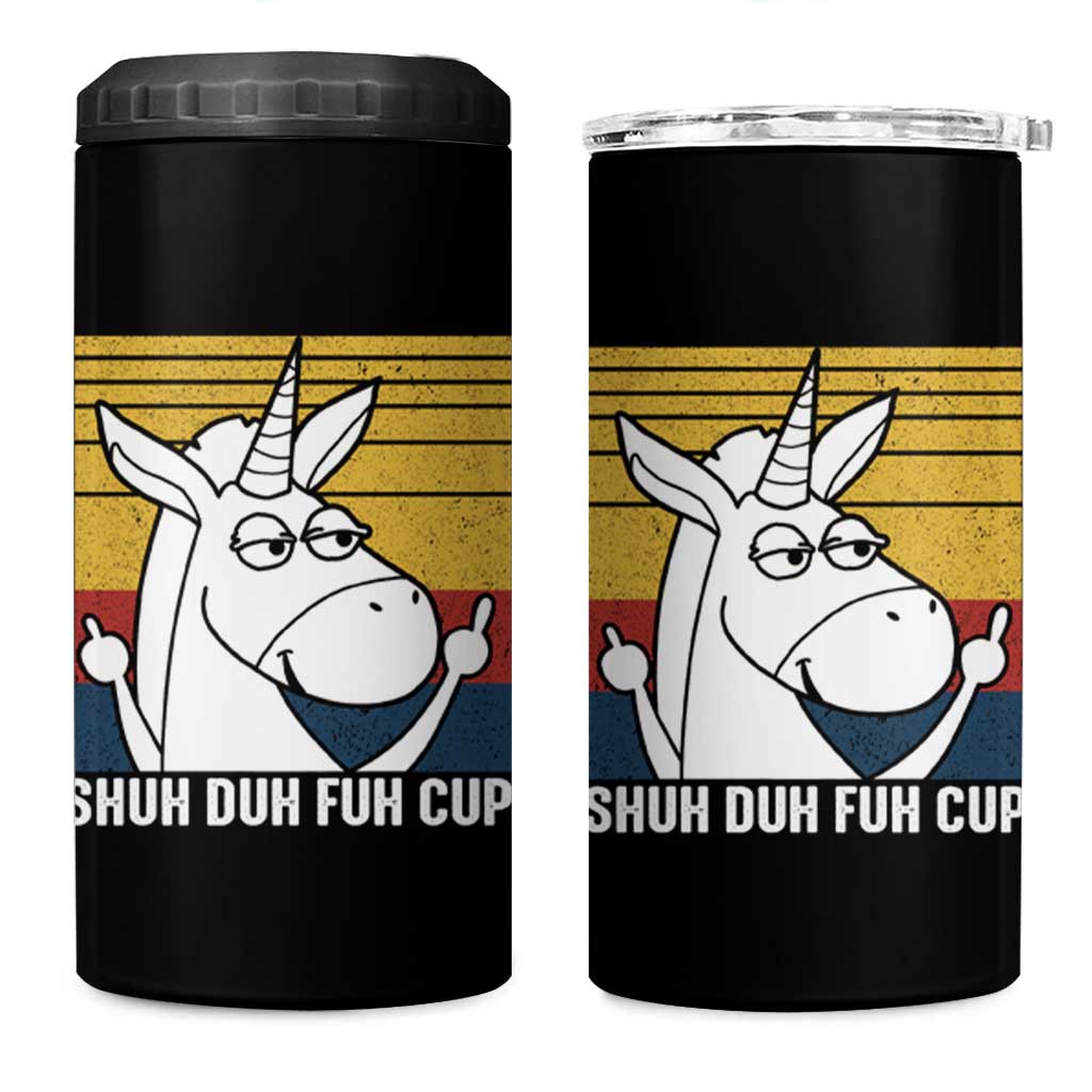 Funny Rude 4 in 1 Can Cooler Tumbler Shu Duh Fuh Cup Funny Gag Gifts for Friend Coworker - Wonder Print Shop