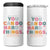 Inspirational Teacher Gifts 4 in 1 Can Cooler Tumbler You Can Do Hard Things - Wonder Print Shop