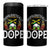 Jamaican Girl 4 in 1 Can Cooler Tumbler Unapologetically Dope Black Pride Melanin Afro Jamaica Flag Messy Bun - Wonder Print Shop