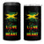 Roots Rock Reggae 4 in 1 Can Cooler Tumbler One Love One Heart Marley Peace Rastafari - Wonder Print Shop