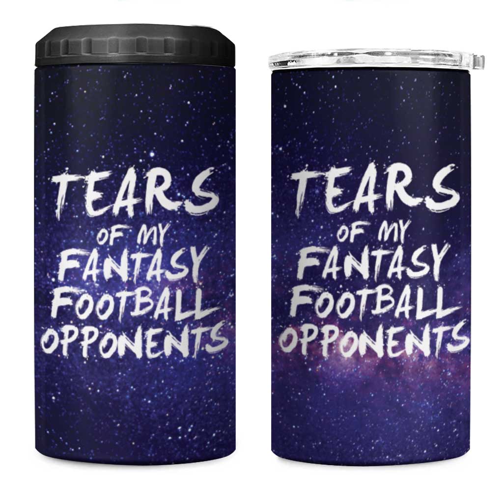 Funny American Football 4 in 1 Can Cooler Tumbler Tears of My Fantasy Football Opponents Coffee Cup - Wonder Print Shop