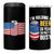 Funny Mens Drinking 4 in 1 Can Cooler Tumbler I'm Holding a Beer So Yeah I'm Pretty Busy American Flag - Wonder Print Shop