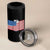 Funny Mens Drinking 4 in 1 Can Cooler Tumbler I'm Holding a Beer So Yeah I'm Pretty Busy American Flag - Wonder Print Shop