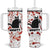 Funny Black Cat What Tumbler With Handle Murderous Cat Holding Knife Halloween Costume Killer - Wonder Print Shop