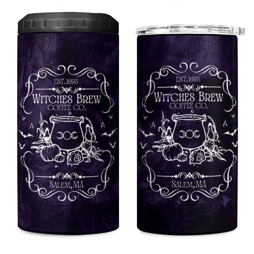 Witches Brew Coffee Co Iced Coffee 4 in 1 Can Cooler Tumbler Frosted Potion Fall Halloween Gifts - Wonder Print Shop