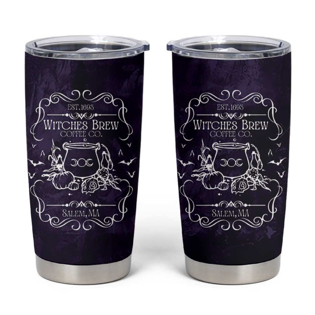 Witches Brew Coffee Co Iced Coffee Tumbler Cup Frosted Potion Fall Halloween Gifts - Wonder Print Shop