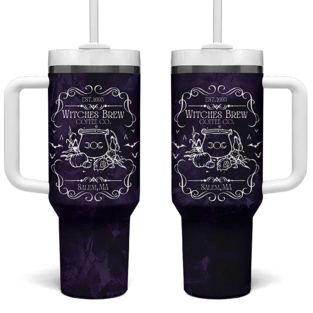 Witches Brew Coffee Co Iced Coffee Tumbler With Handle Frosted Potion Fall Halloween Gifts - Wonder Print Shop