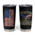 This Veteran Supports Harris 2024 Election Tumbler Cup American Flag Eagle Grandpa Dad Gifts