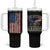 This Veteran Supports Harris 2024 Election Tumbler With Handle American Flag Eagle Grandpa Dad Gifts