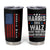 Harris Walz 2024 Election Tumbler Cup Mind Your Own Damn Business American Flag