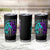 Suicide Prevention Awareness Tumbler Cup Teal Purple Ribbon Still Here Still Fighting American Flag Therapist Psychologist