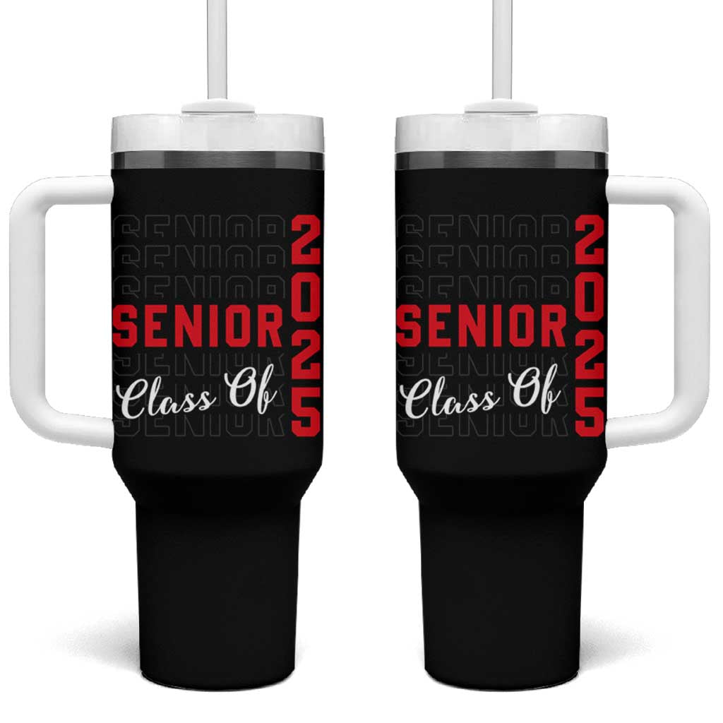 Senior 2025 Tumbler With Handle Class of 2025 Graduation Back To School Graduate Graduation