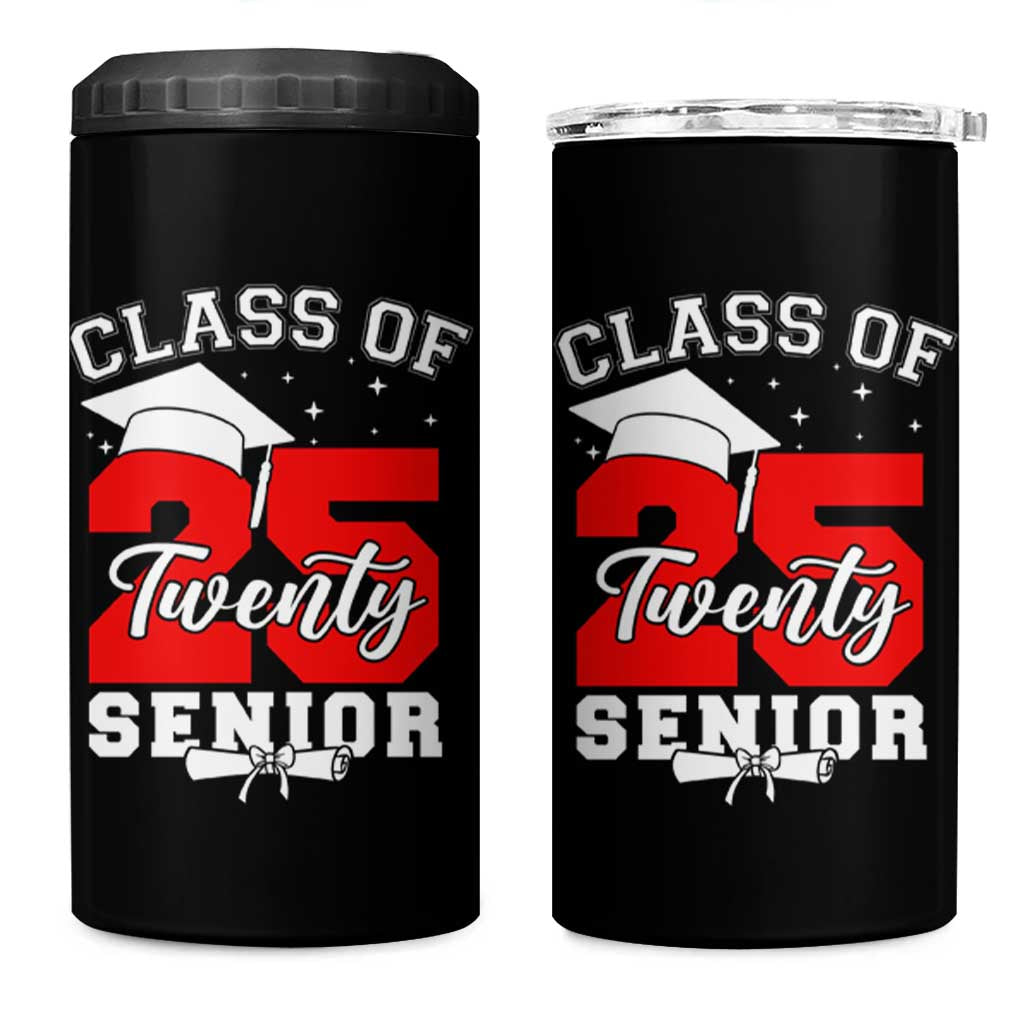 Senior 2025 4 in 1 Can Cooler Tumbler Class of 2025 Graduation Back To School Graduate Graduation - Wonder Print Shop