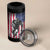 Football Players 4 in 1 Can Cooler Tumbler US American Flag Game Day Sport Team Vintage Patriotic - Wonder Print Shop