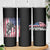 Football Players Skinny Tumbler US American Flag Game Day Sport Team Vintage Patriotic