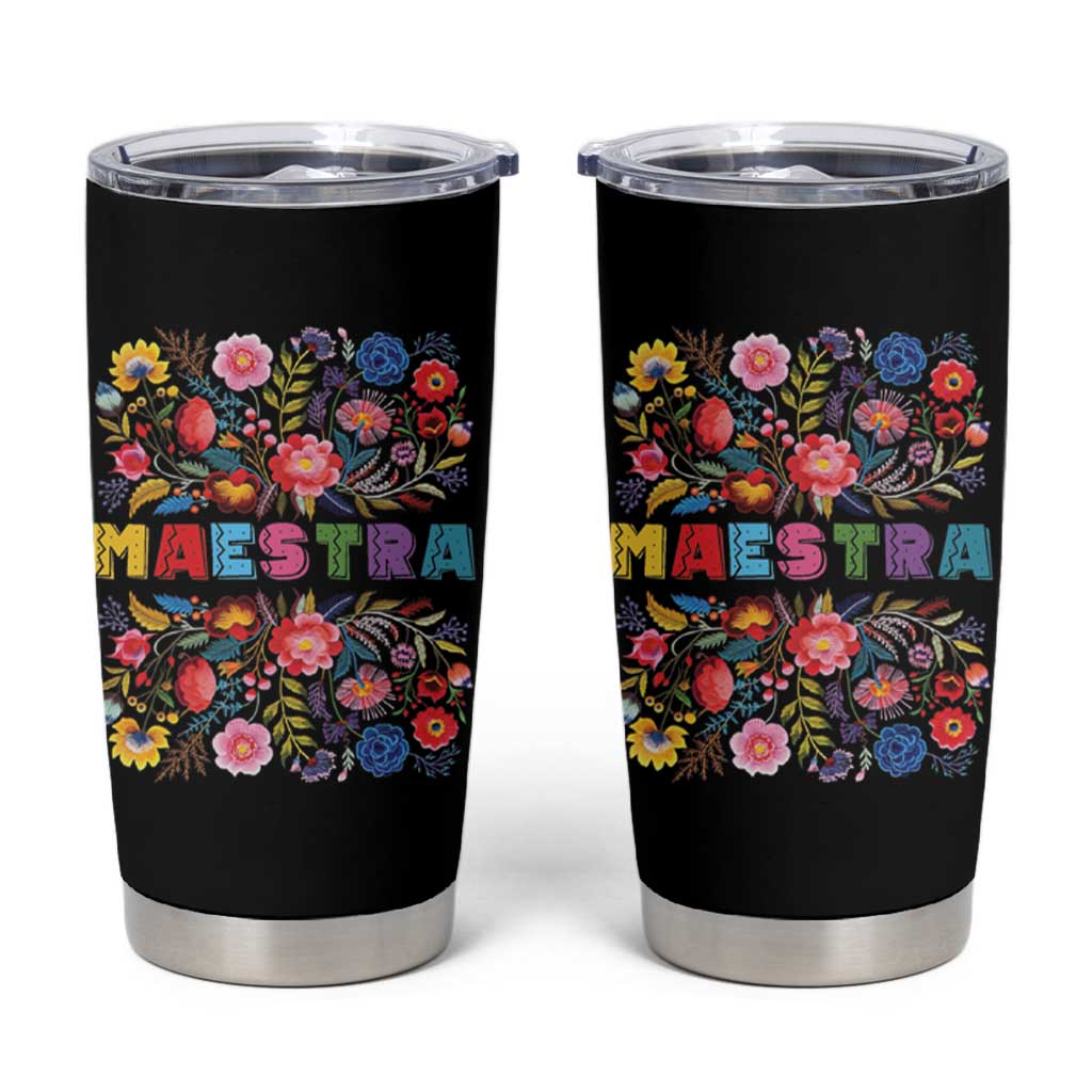 Maestra Bilingue Teacher Tumbler Cup Cinco De Mayo Spanish Mexican Teacher In Spansish