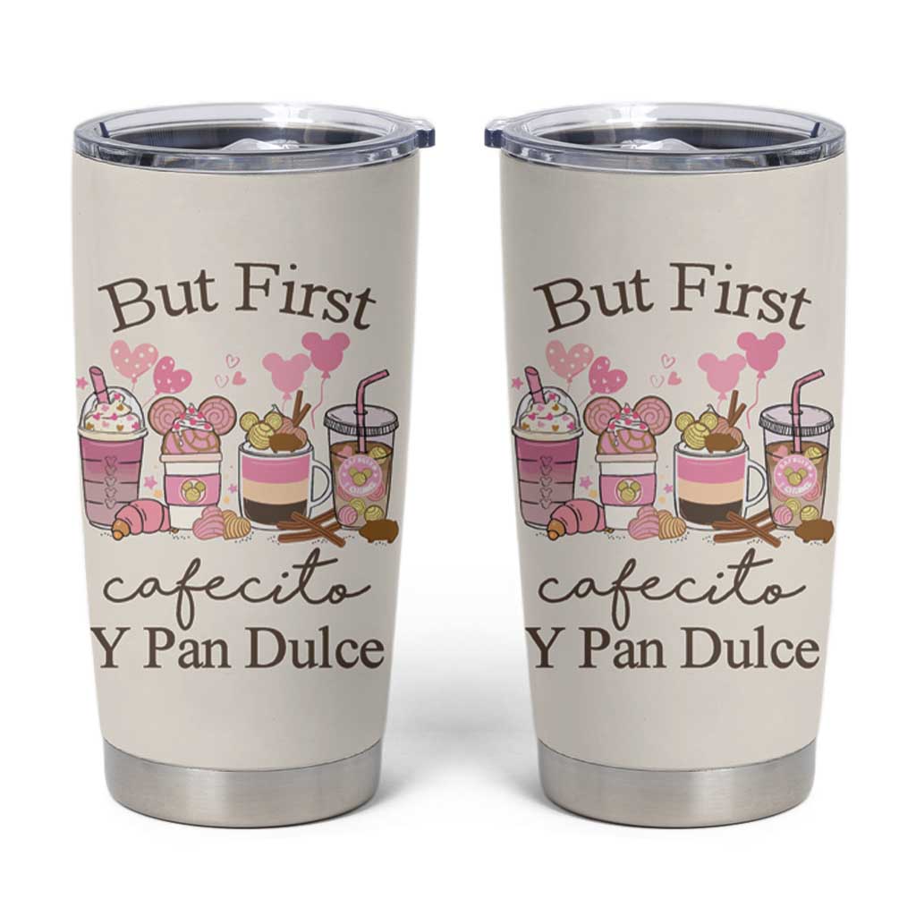 Cafecito & Chisme Tumbler Cup Concha Pun Gift Mexican Themed Gifts in Spanish