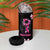 Breast Cancer Survivor 4 in 1 Can Cooler Tumbler Pink Ribbon Sunflower USA Flag - Wonder Print Shop