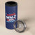 Harris Walz 2024 For The People 4 in 1 Can Cooler Tumbler Vote Blue Vice President VP American Flag - Wonder Print Shop