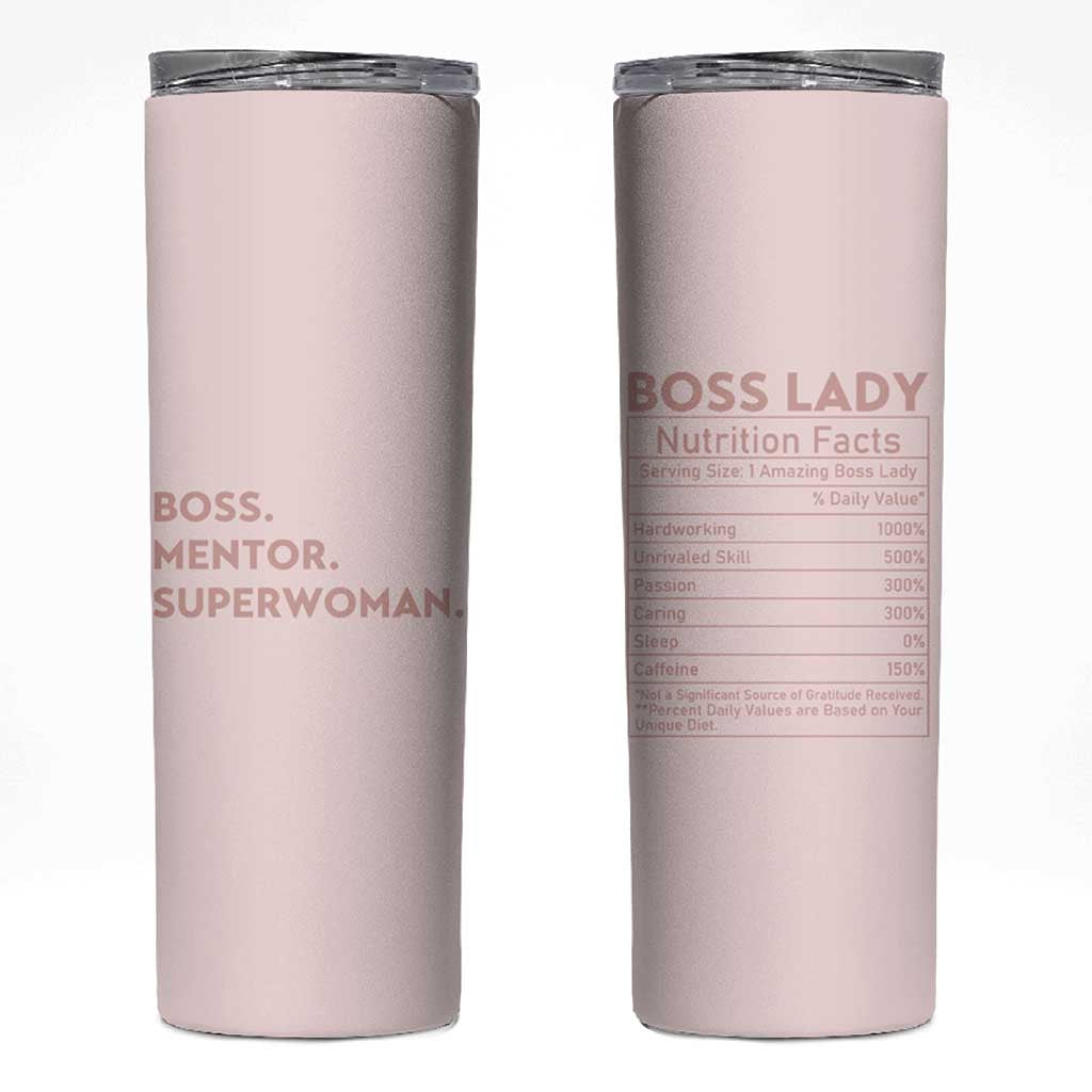 Boss Gifts for Women Skinny Tumbler Boss Lady Mentor Superwoman Christmas Birthday Gift - Wonder Print Shop