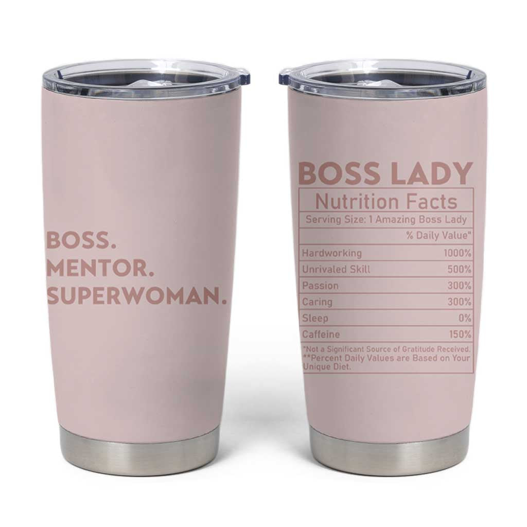 Boss Gifts for Women Tumbler Cup Boss Lady Mentor Superwoman Christmas Birthday Gift - Wonder Print Shop