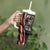 Gifts For Dad Tumbler With Handle Dada Bear American Flag