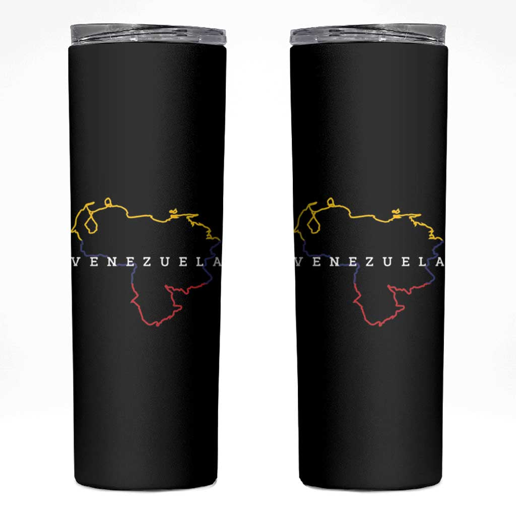 Venezuela Skinny Tumbler Mapa De Venezuela Flag Minimalist Venezolanos Venezuelan Travel Mug