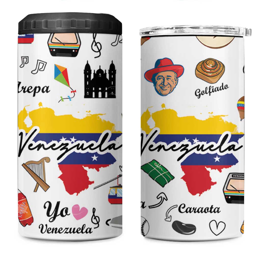 Venezuela 4 in 1 Can Cooler Tumbler I Am a Proud Venezuelan Venezolanos Travel Mug - Wonder Print Shop