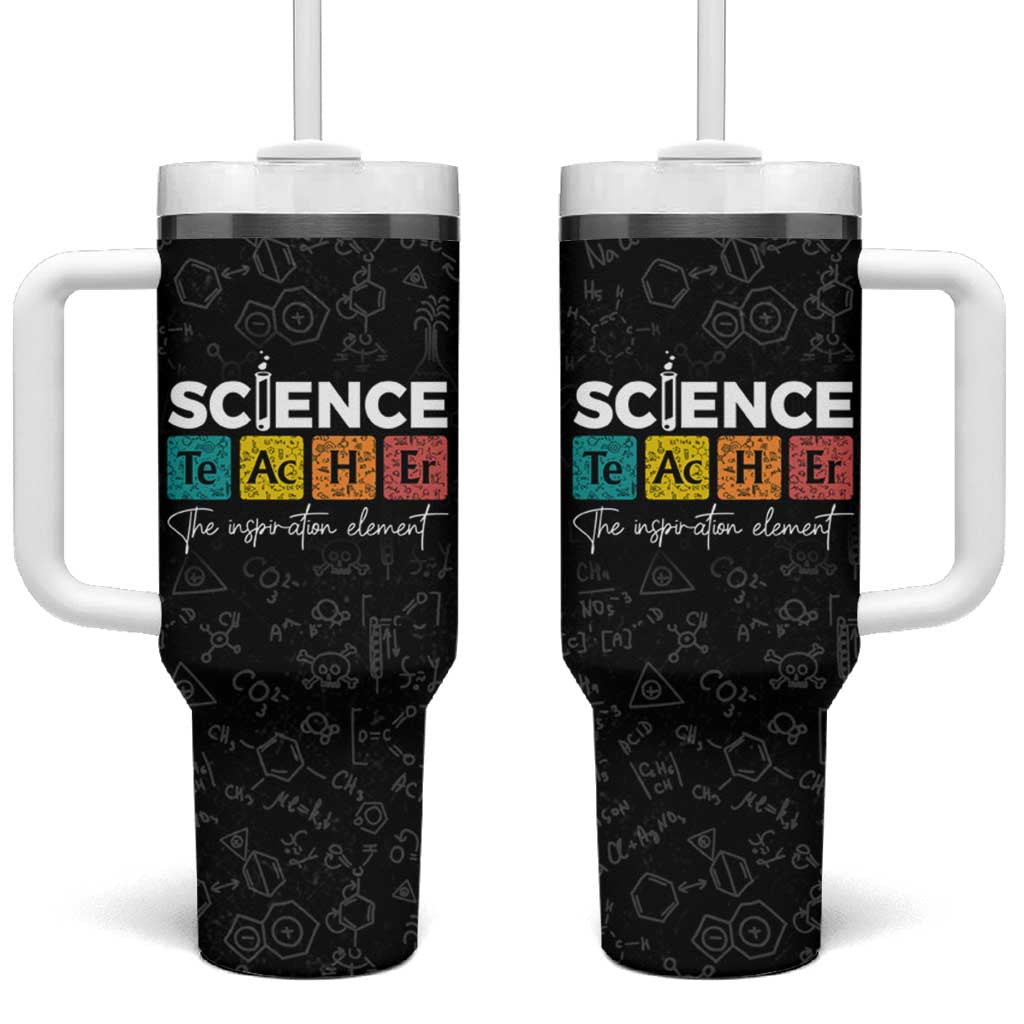 Science Teacher Tumbler With Handle The Inspiration Element Periodic Table