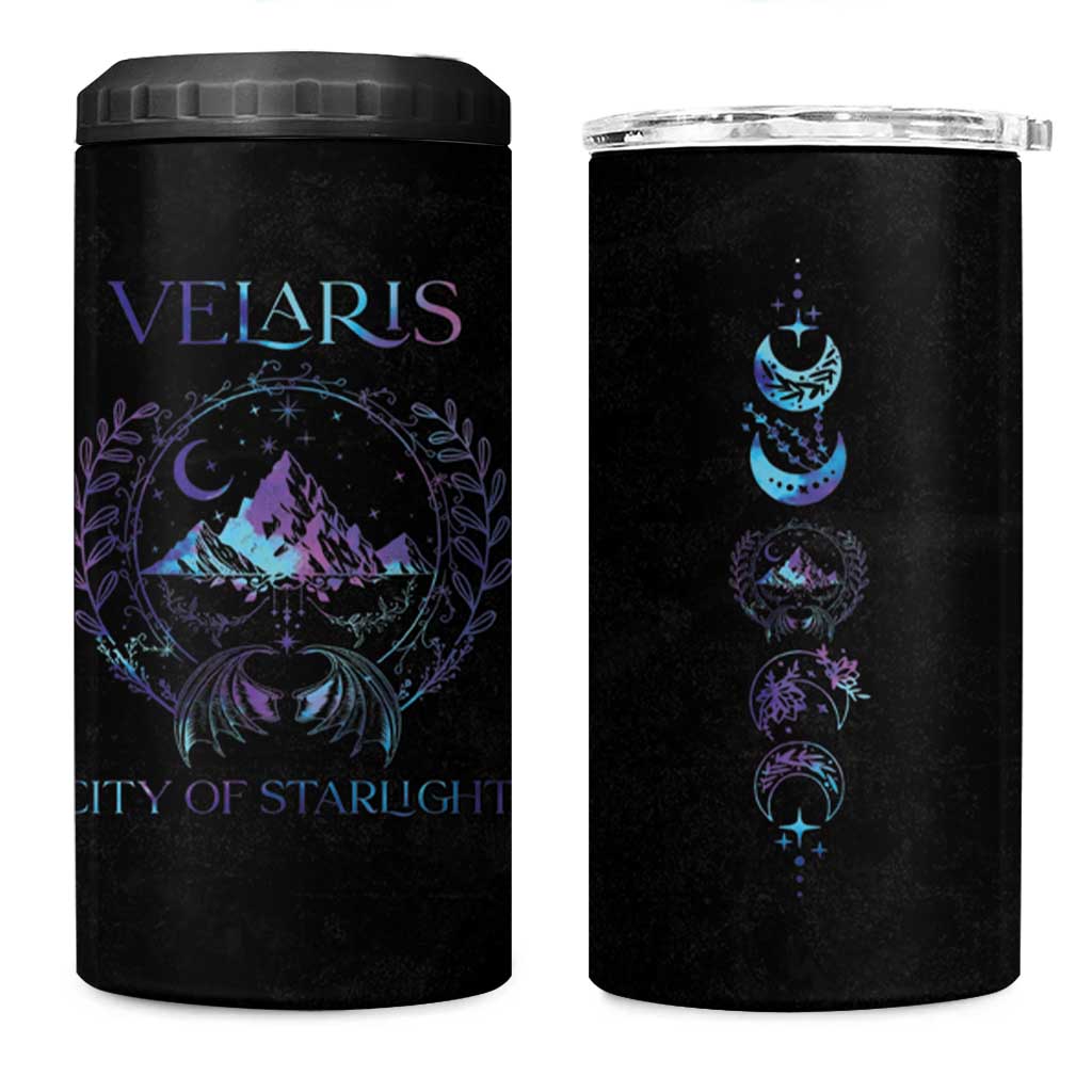 Acotar Night Court 4 in 1 Can Cooler Tumbler Velaris City Of Starlight Tumbler Book Lover Gift - Wonder Print Shop