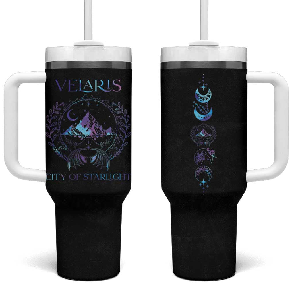 Acotar Night Court Tumbler With Handle Velaris City Of Starlight Tumbler Book Lover Gift