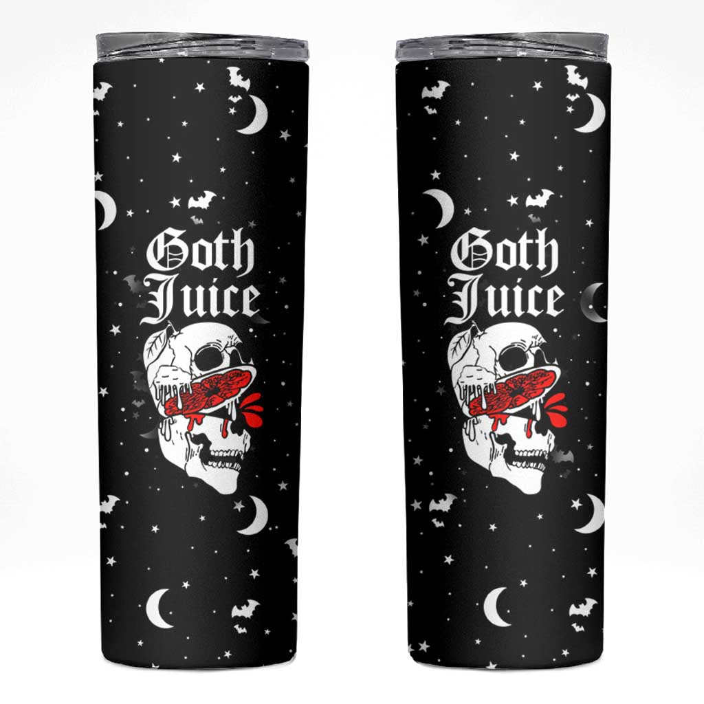 Goth Juice Skinny Tumbler Halloween Skull Lovers Spooky Gifts for Women - Wonder Print Shop