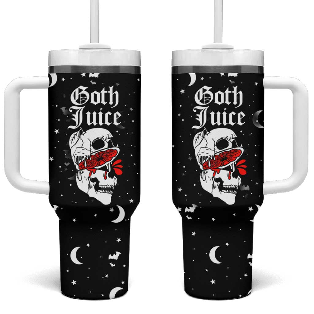 Goth Juice Tumbler With Handle Halloween Skull Lovers Spooky Gifts for Women - Wonder Print Shop